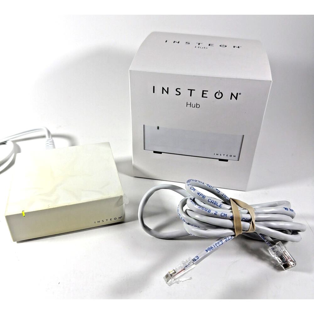 INSTEON 2245-222 Central Controller Hub with Power Cord White - Yellowed